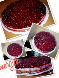 چیزکیک انار بسیارخوشمزه