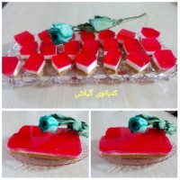 چیز کیک با ژله اخته ...