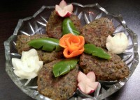 کتلت گوشت و نخودفرنگی