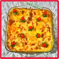 سوفله گوشت با سس سفید
