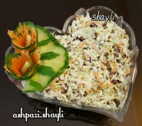 سالاد کلم و نخود فرنگی