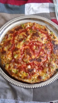 پیتزا مرغ با سس مخصوص