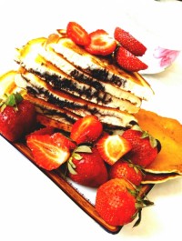 کیک شکلاتی پنکیک