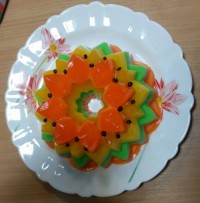 ژله بستنی سه رنگ