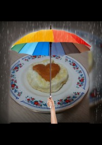 تست سرخ شده با تخم مرغ