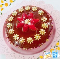 کیک قابلمه ای با روکش گاناش