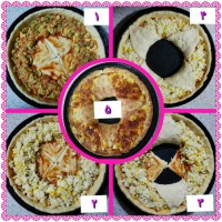 پیتزا به شکل آفتاب گردون..