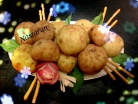 توپک سیب زمینی پنیری خوشمزه