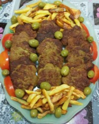 کتلت گوشت وسیب زمینی