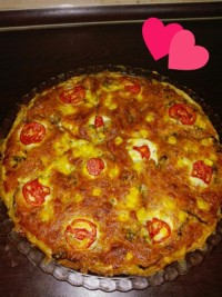 پیتزاقارچ و گوشت