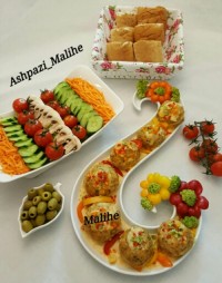 کوفته مرغ با سس خامه تند