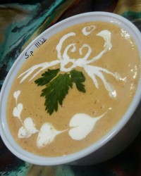 سوپ سیب زمینی و سبزیجات (کرمی)