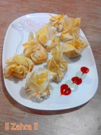 سمبوسه قارچ و سوسیس