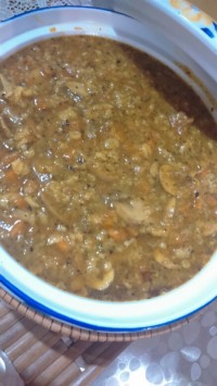 سوپ قارچ و سبزیجات
