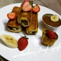 رول موز و نوتلا اBanana and Nutella rol