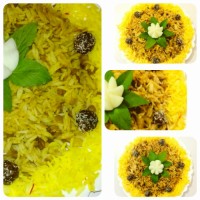 سیب زمینی پلو با گوشت