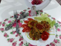 مافین سبزیجات با مرغ