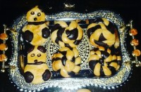 نان شکلاتے دورنگ