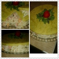 کیک سالاد ماکارونی