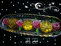 ژله زعفرانی و ژله گل رولی