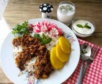 عدس پلو با گوشت (مخصوص بچه های بالای 10 ماه)