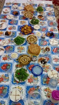 سفره افطاری ما