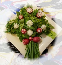 تزیین ساده سبزی