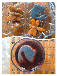 یخ خاکشیر و تخم شربتی