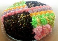 کیک اسفنجی ، برای تولد دخترم درست کردم