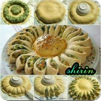 پیراشکی اسفناج با پنیر و گردو