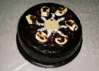 کیک خیس شکلاتی با رویه گاناش