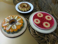 چیز کیک،ژله و کارامل