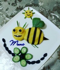 پوره سیب زمینی با روغن زیتون