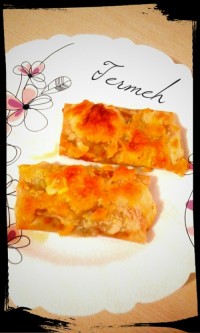 رول لازانیا با سس گوجه