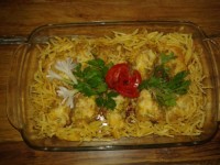 مرغ برشته با پنیر