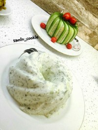 ماست قالبی سالاد شیرازی قالبی