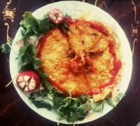 املت بادمجان و گوجه فرنگی