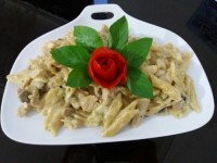 پاستا پنه با سس قارچ