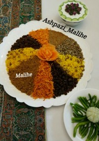 عدس پلو مخلوط