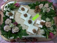 تزئین نان وپنیروسبزی