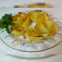 سیب زمینی به شکل گل