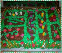 کیک باغچه سبزیجات