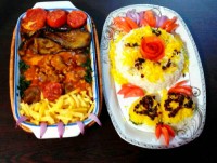 چلو و قیمه بادنجون