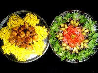 مرغ سوخاری با سیب زمینی