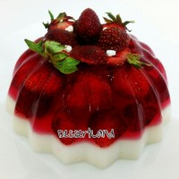 ژله بستنی توت فرنگی