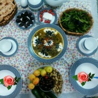 سفره افطار ساده من.