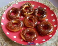 مینی دونات با رویه شکلات نوتلا
