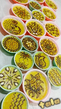 شله زرد شله زردهای نذری خواهر عزیزم با تزئینات من