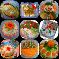 نمـــایے از چند نوع سالـــاد الویہ