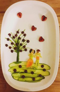 نقاشی با میوه